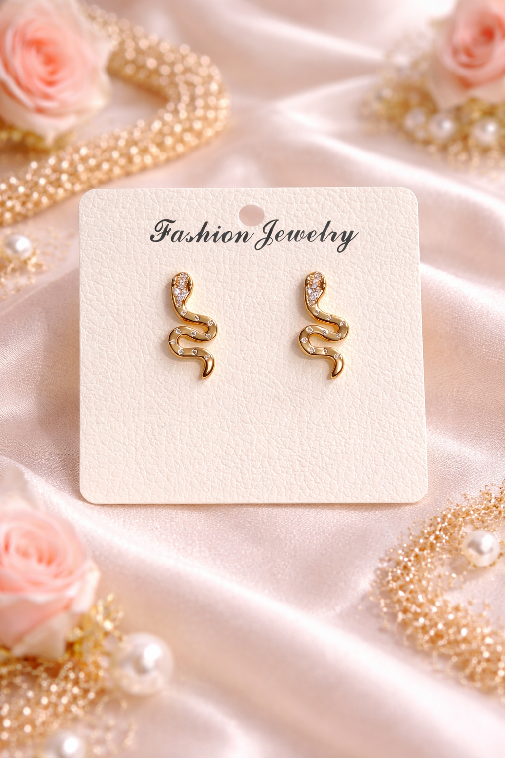 Serpent Glow Stud Earrings