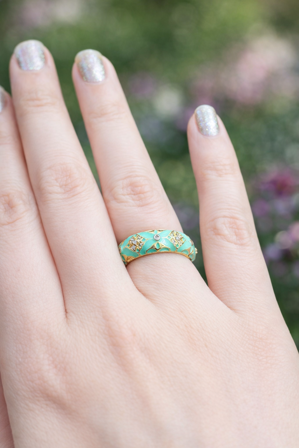 Imperial Enamel Luxe Band Ring