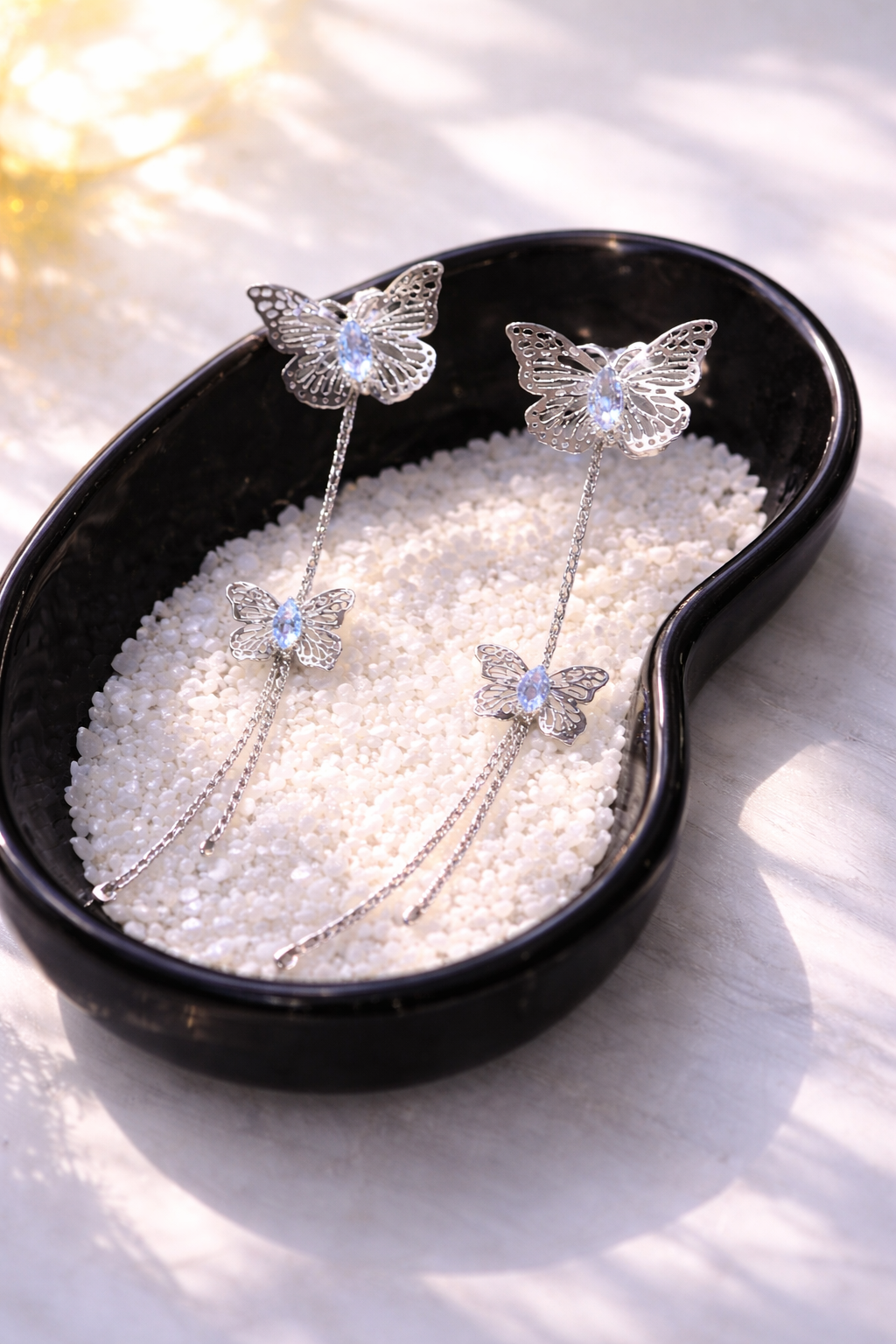 Korean Nabi long earring in silver