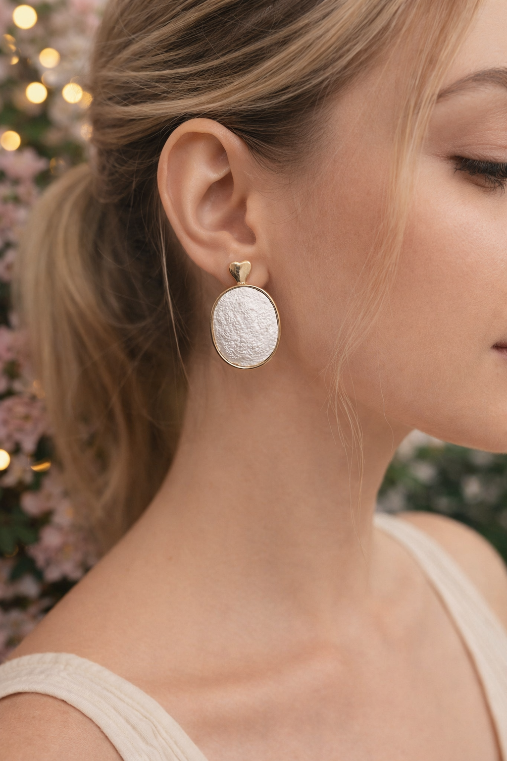 Latest stone fashion earrings