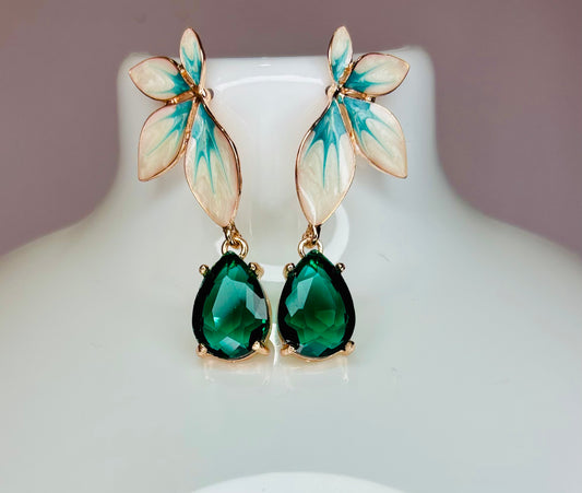 Flower petal earrings