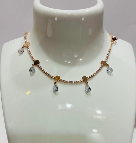 Wavy choker necklace