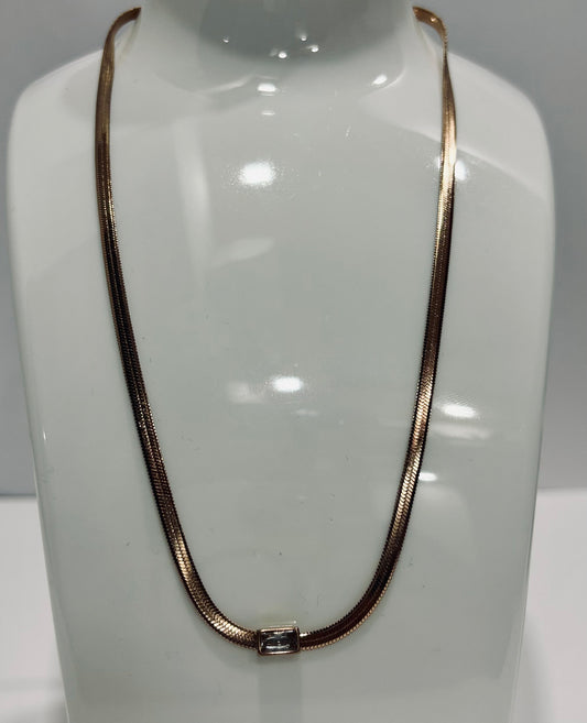 Rose Gold broad chain