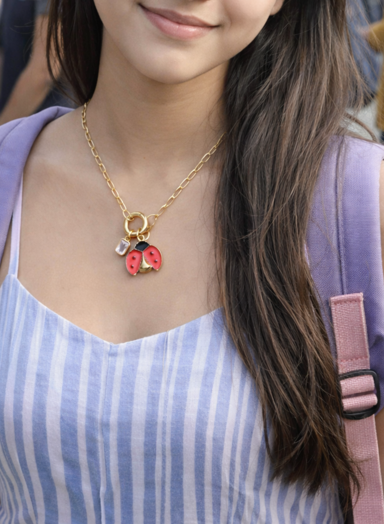 Ladybug Charm Necklace