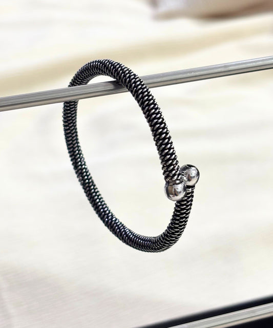 Oxidised Coil Design Bracelet