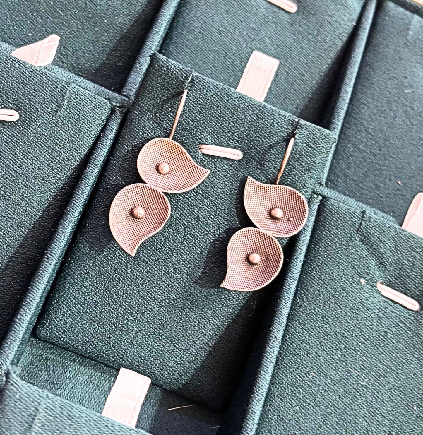 Whispering Petals Oxidised Earrings